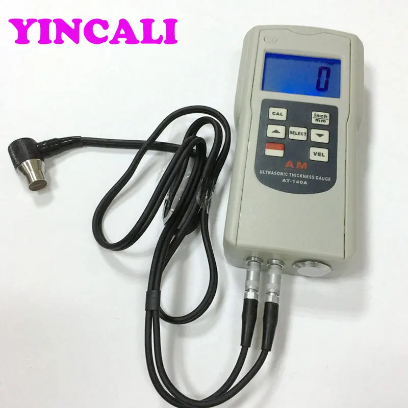 Ultrasonic Thickness Gauge AT-140A Measuring Range 1.2~200mm Sound Velocity Meter Measure Metals And Other Materials | Инструменты