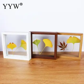 

New Transparent Glass Photo Frame Creative Simple Cadre Photo Wooden Frame For Portraits High-Grade Gift Home Decor Framework