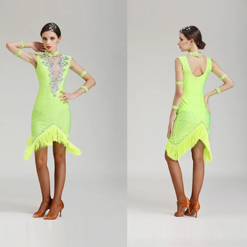 New Arrival of Extra Plus Size Adult Professional Latin Dance Costume