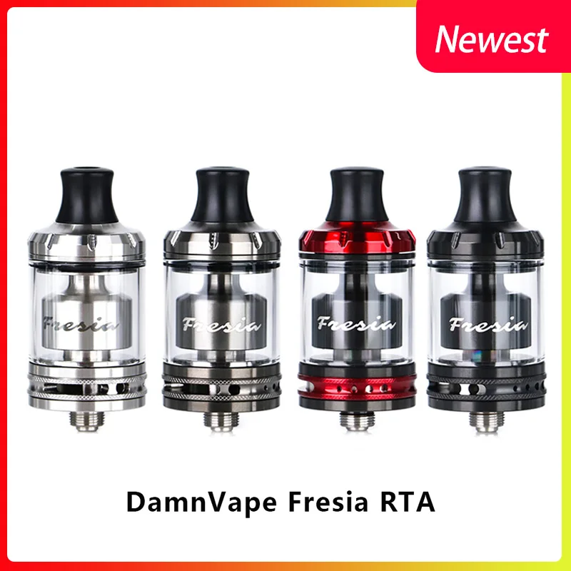 Günstige Neue DamnVape E Zigarette Fresia MTL RTA 22mm 2 ml 3,5 ml tank Zerstäuber Rohr In Rohr AFC system restriktive lunge Vape Verdampfer RTA