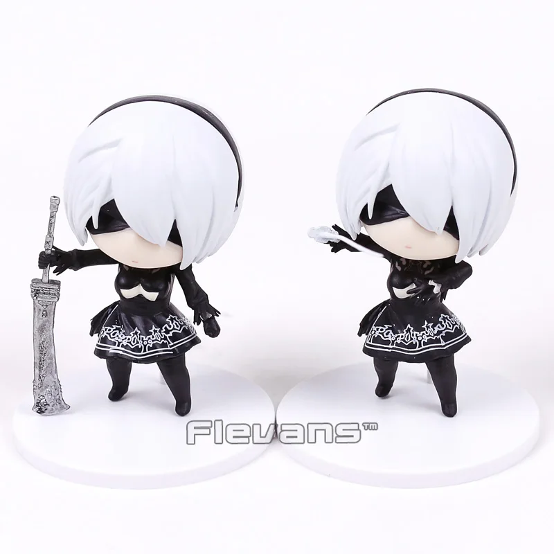 NieR Automata YoRHa № 2 Тип B 2B Q версия ПВХ фигурка Коллекционная модель игрушки 10 см