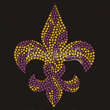 

BlingQueen 25pcs/lot Hot Fix Transfers Fleur de Lis Design