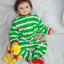 Куклы Reborn Baby Boy Куклы ручной работы реалистичные Мягкий силиконовый для реального живого новорожденных bonecas 22 дюймов 55 см