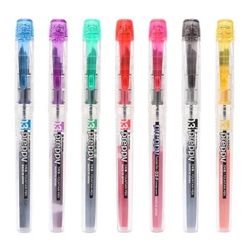 

Japanese Platinum PREPPY Fountain Pen Transparent 7 Colors Student Fountain Pen School Stationery PPQ200