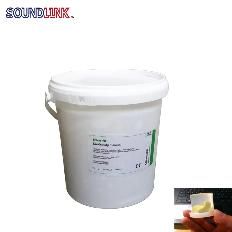 Solid Agar Impression Duplicating Material Transparent for IEM and Earmolds Making Nice-fit Brand errors in impression making