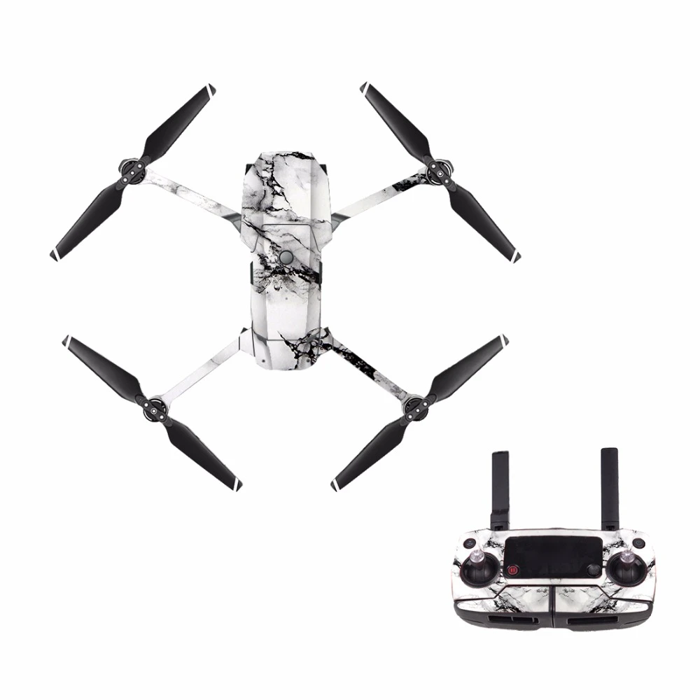 M0088 Crackle For Dji Mavic Pro Decal Skin Sticker Drone Body Remote Controller 3 Battery Protection Film Cover Camera Drone Decals Aliexpress