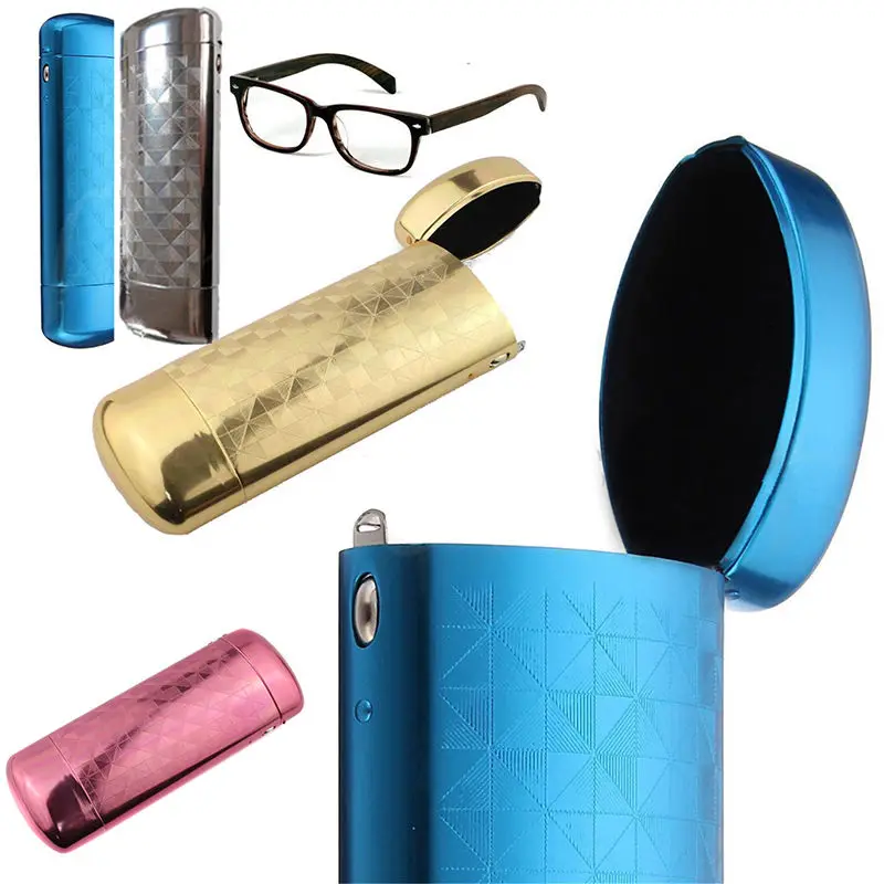 Mayitr Hard Metal Aluminum Lattice Glasses font b Case b font Capsule Flip Top Eyeglasses font