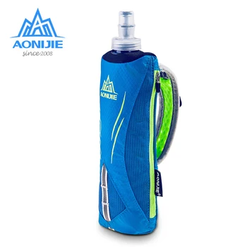 

AONIJIE Nylon Marathon Kettle Pack Soft Handheld Sports Bag Hiking Cycling Running Hand Hold Bag + 500ml Soft Kettle 3 Colors