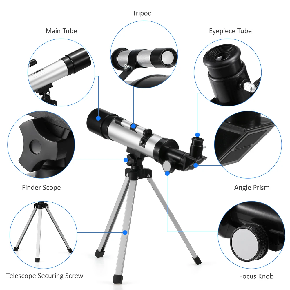 HD F36050 астрономический телескоп со штативом 90X Zoom охотничий телескоп Монокуляр для путешествий Зрительная труба рефракционный Монокуляр