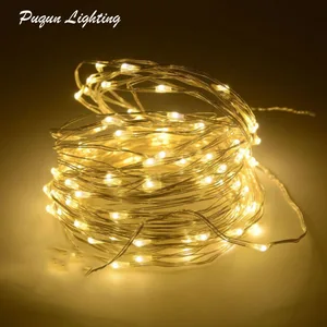 Наружное освещение светодиодный 2 м 3 м 5 м 10 м Питание от аккумулятора светодиодные серебряные сказочные Гирлянды Гирлянда декоративная Рождественская Праздничная Свадебная вечеринка - изображение