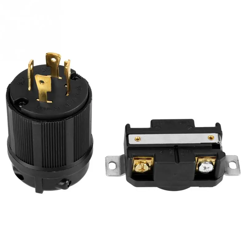 AC 125V 250V 30A 4 Pin NEMA L14 30 Generator RV Plug Socket Male Female Receptacle Tools Kitin