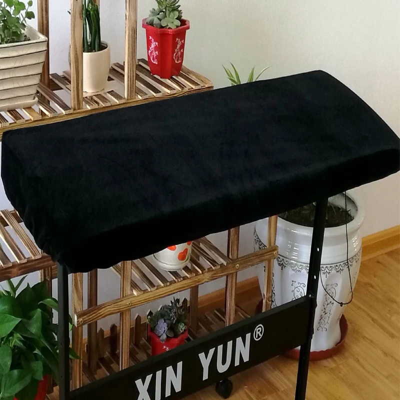  Thicken 1 PCS Pleuche 88 Keys Electronic Piano Cover Gold Velvet Keyboard Instrument Cover Dirt Pro