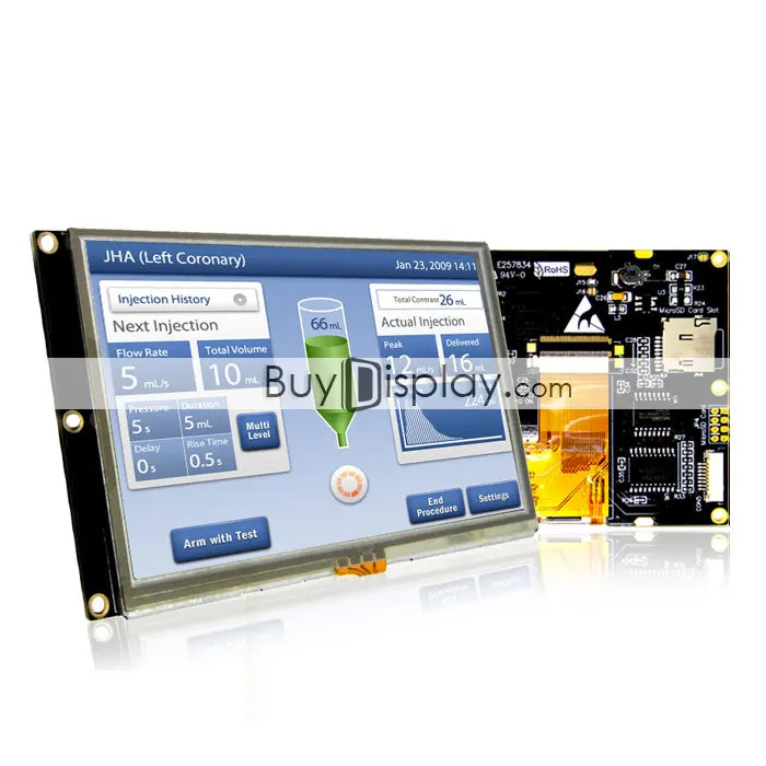 5.0 дюймов 800 x 480 точек TFT жк-модуль дисплей W / ra8875 Параллельный + I2C серийный spi
