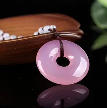 

Authentic A goods Furong jade ice agate jade marrow safe buckle jade pendant cb6#