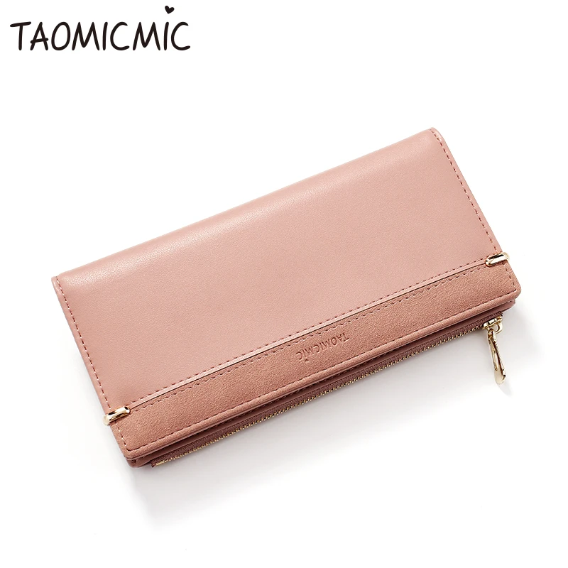 

TAOMICMIC explosion models ladies mosaic wallet Korean version of the multi-card clutch bag ladies pu long zipper wallet