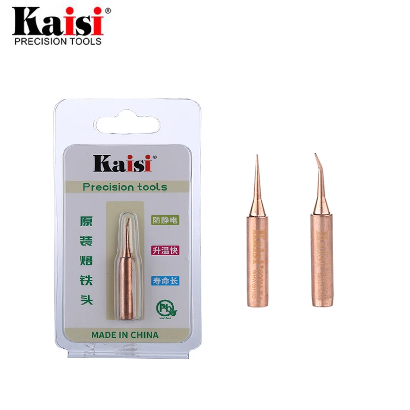 

Advanced Oxygen-free Pure Copper Soldering Iron Tip Welding Sting 900M-T-I 900M-T-IS Iron Tips For BGA Solder Station Tools