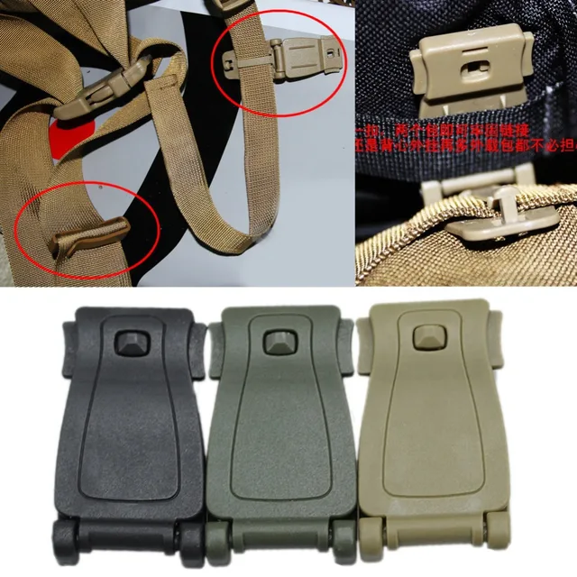 molle attach Backpack Bag bing Strap Buckle Tactical Connect link