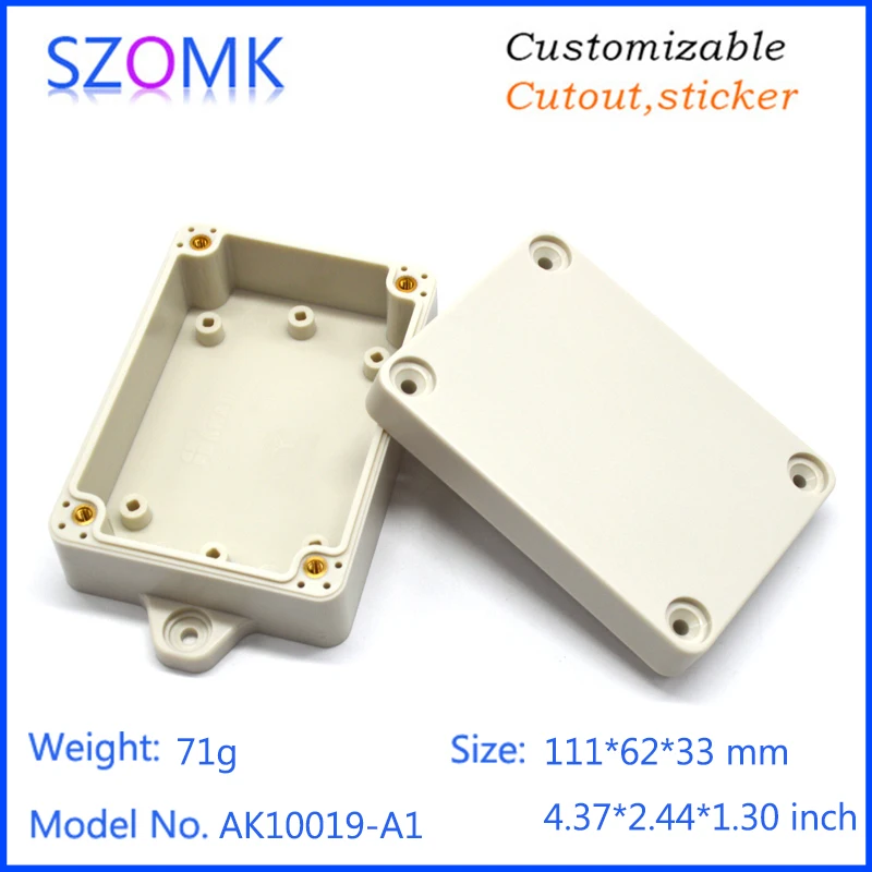 szomk waterproof plastic enclosure for electronics plastic case small instrument housing junction box customizable equipment enclosure IP68 waterpr housing  (13)