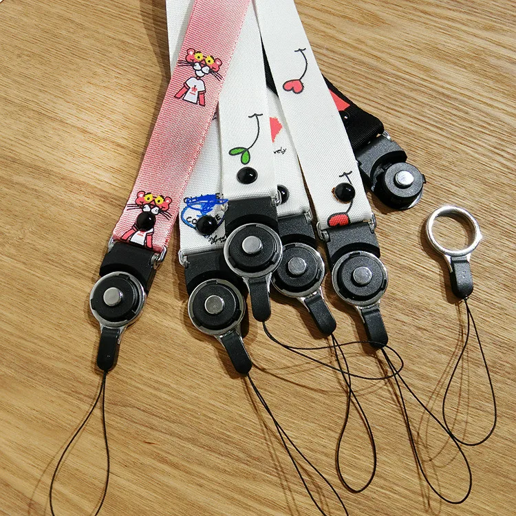

Love Ribbon Lanyards Strap Neck for Keys ID Card Holders Chain USB Phone Lanyard Badge Holder DIY Hang Rope SC4486