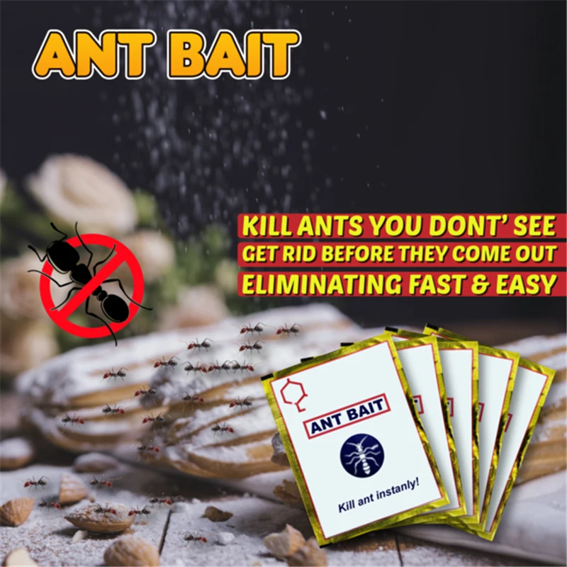 

10Packs Ant Bait Green Leaf Powder Ant Killing Bait Ants Repellent Repeller Trap Killer Pest control Destroy Ant Baits