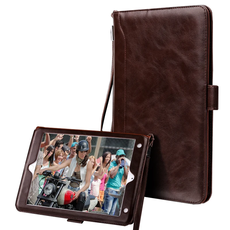 

Case for iPad mini 4 Business Style Luxury PU Leather Card Wallet Protective Smart Tablet Case for funda iPad mini 4+Film Gift