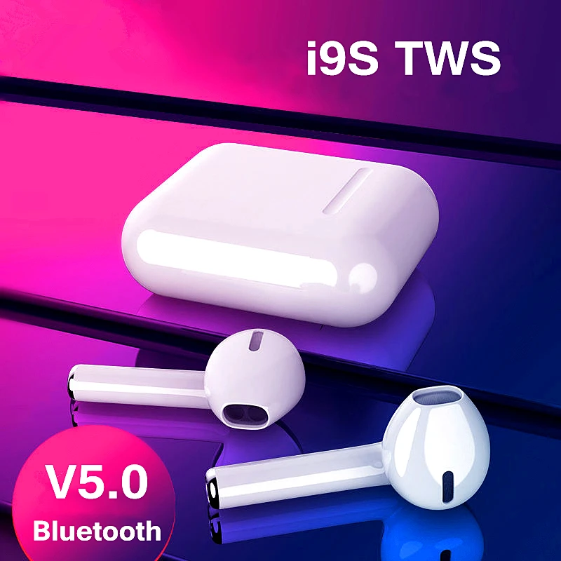 I9S TWS Беспроводные Bluetooth 5,0 наушники бинауральные наушники с поддержкой звонков с зарядным устройством стерео гарнитура для всех телефонов