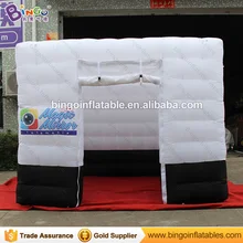 3X3X2,4 м надувная фотостудка с индивидуальная цифровая печать логотип высокого качества кубический тент для свадебной вечеринки