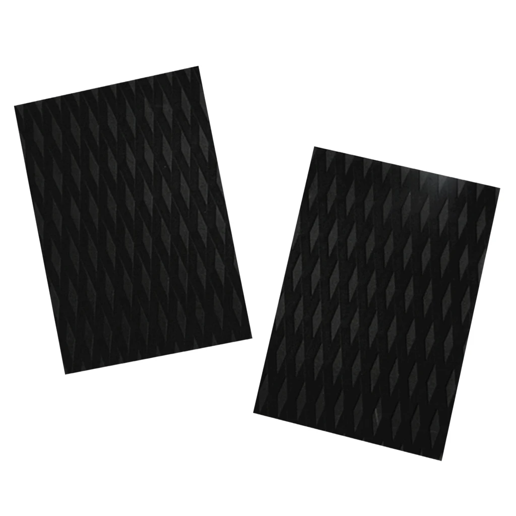 2 Pieces Ultralight Anti-slip Adhesive EVA Traction Pad Tail Pad Surf SUP Deck Grip for Surfboard Kiteboard 3 Colors