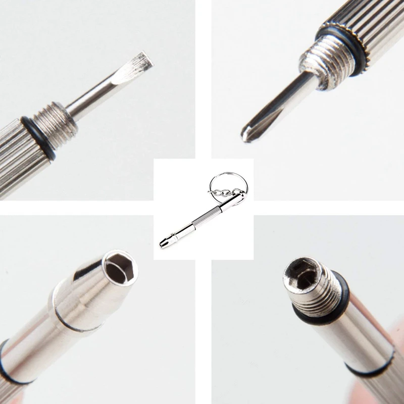 Stainless Steel Micro Glasses Sunglass Watch Spectacles Phone Tablet Screws Nuts Screwdriver Repair Tool Set Kits 5