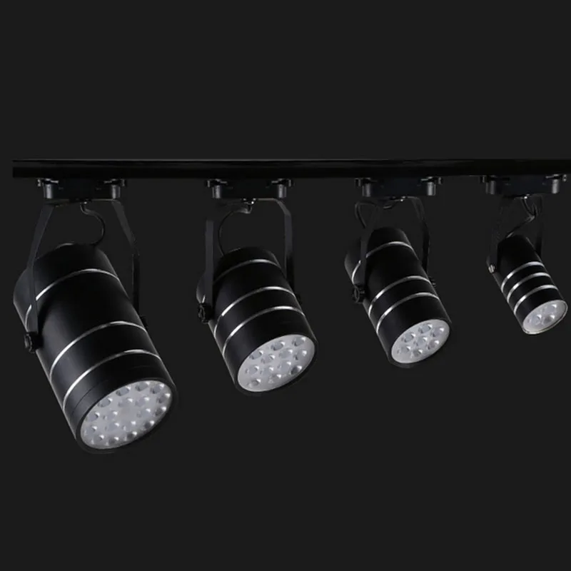 commercial art gallery led track lighting rail 18w led spotlight