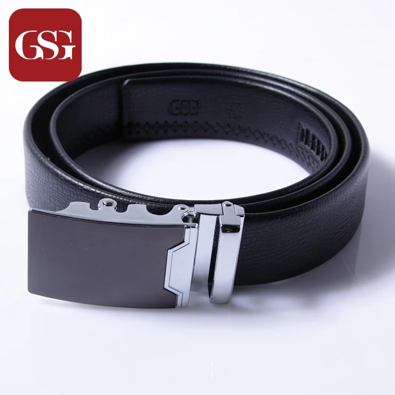 

GSG Formal Automatic Buckle Leather Belt for Men Business Belts Men Crocodile Pattern Waistband Black Belt Fathers Day Gift