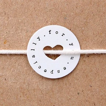 

50pcs/lot Heart Especially For You Seal Label Stickers Christmas New Year Gift Tag Label Marks decoration DIY Bake Tags