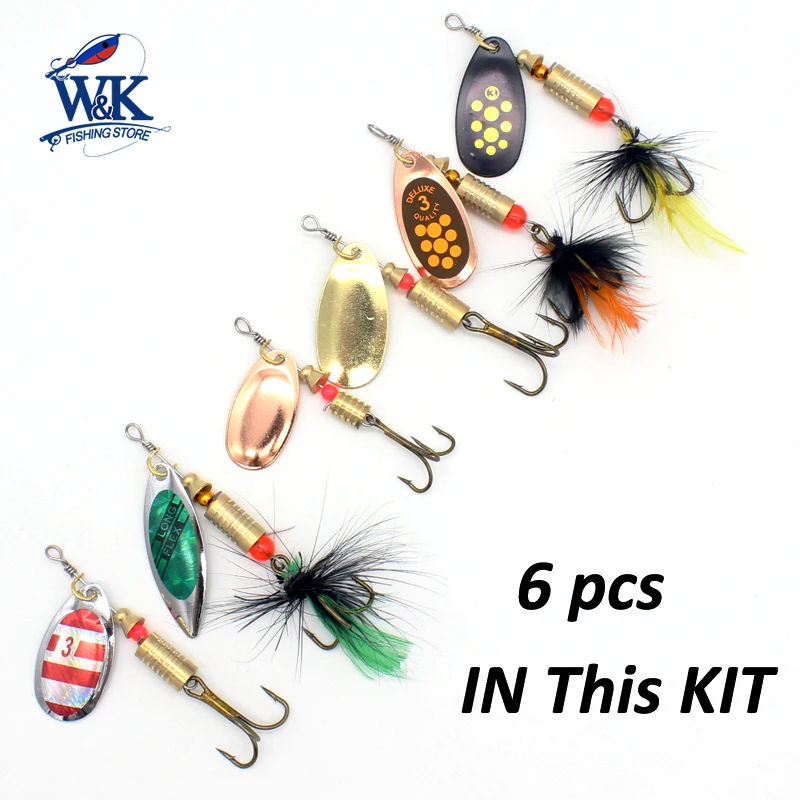 16pc Lure Set Spinner Spoon Sea Trout Pike Fishing Tackle Salmon Perch Trout