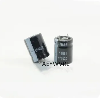 

Free shipping 10pcs 220UF 200V electrolytic capacitor,200V 220uf Size:22x25mm
