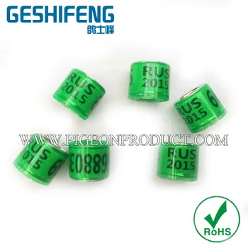 

free shipping 100pc green color 2015 country ring with any serial and club name