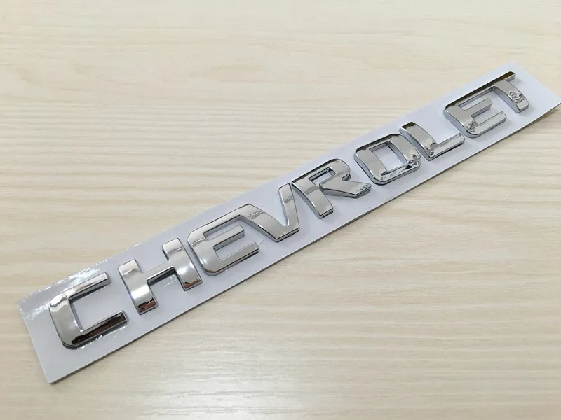 

3D ABS Car letter rear trunk Badge Sticker Logo Decals car styling for Cruze Aveo Silverado MALIBU CAPTIVA Camaro