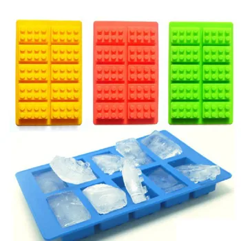 

200pcs Silicone Lego Building Blocks 3D DIY Mold Chocolate Tray Jello Brownie Dessert Pastries Mould Cake Decoration Tool