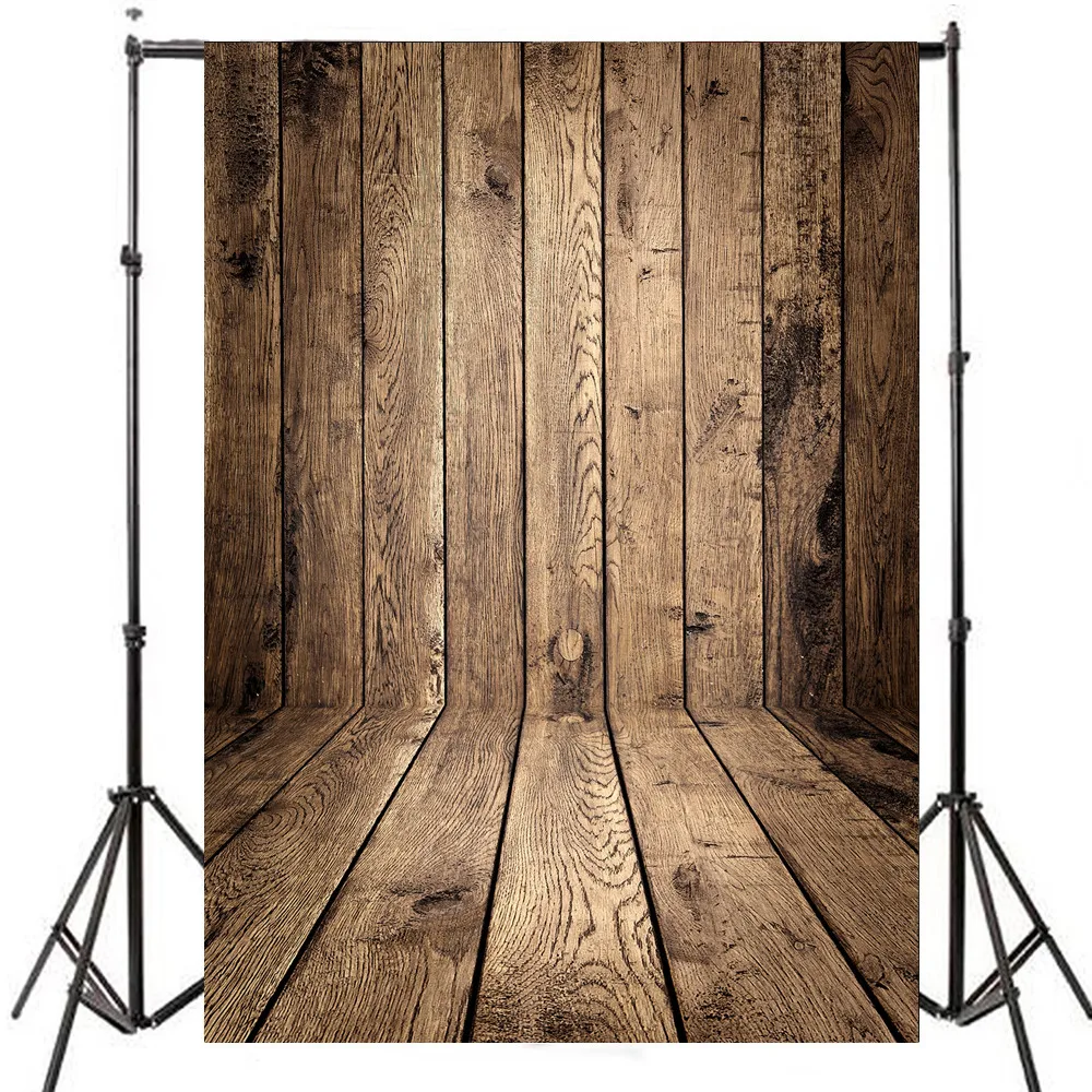 5x7FT 나무 바닥 사진 배경막 Winyl 배경막 Photography 사진 배경 걸릴 소품 Photobooth 소품 1.5 메터 x 2.1 메터