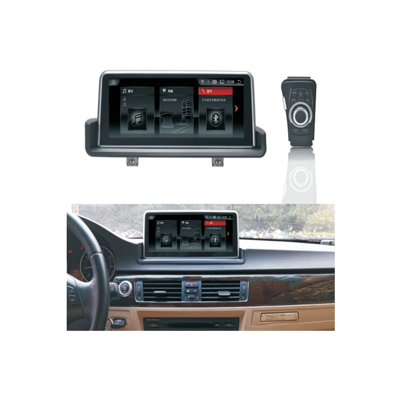 Discount OZGQ 10.25 Inch Android 8.1 Car Multimedia Player GPS Navigation Stereo Headunit For 2005-2012 BMW E90 E91 E92 E93 With Idrive 1