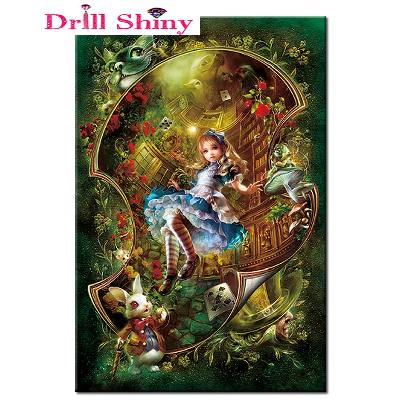 

Square Diamond Painting Cross Stitch Kit Magic Girl Rhinestone Diamond Embroidery Embroidery Crafts Home Decorative Painting
