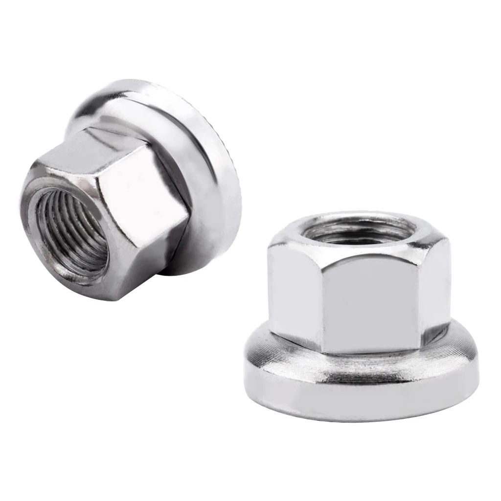 5Pcs Stainless Steel Bike MTB Fixie Presta Valve Cap Dust Cover and 4 Pcs M10 Bicycle Axle Track Nut Bicycle Parts Accessories