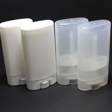 5 шт. 15 г 15 мл Пустой Овальный бальзам для губ в тюбике пластиковые белые твердые духи контейнеры для дезодорантов Портативный Макияж Губная помада тюбики с крышкой