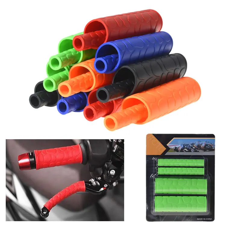 Motorcycle handlebar Rubber Grip Cover Protector With Brake Lever Cover for HONDA YAMAHA SUZUKI