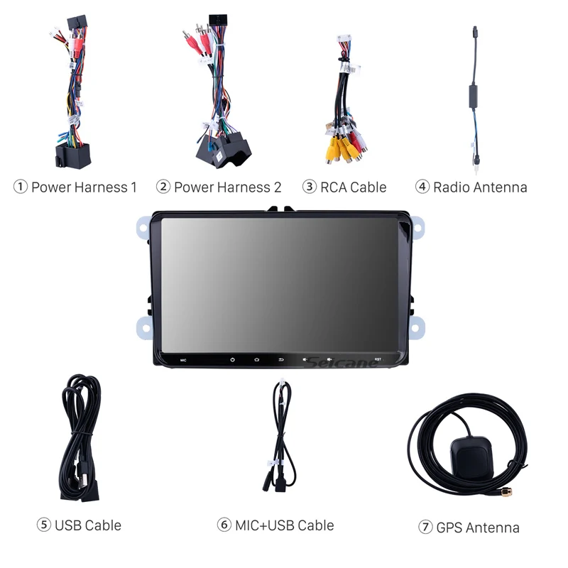 Flash Deal Seicane Android 9.0 9inch 2Din GPS Multimedia Player Car Radio For VW Golf Jetta Tiguan T5 B7 Passat MK5 Seat Leon Skoda Octavia 1