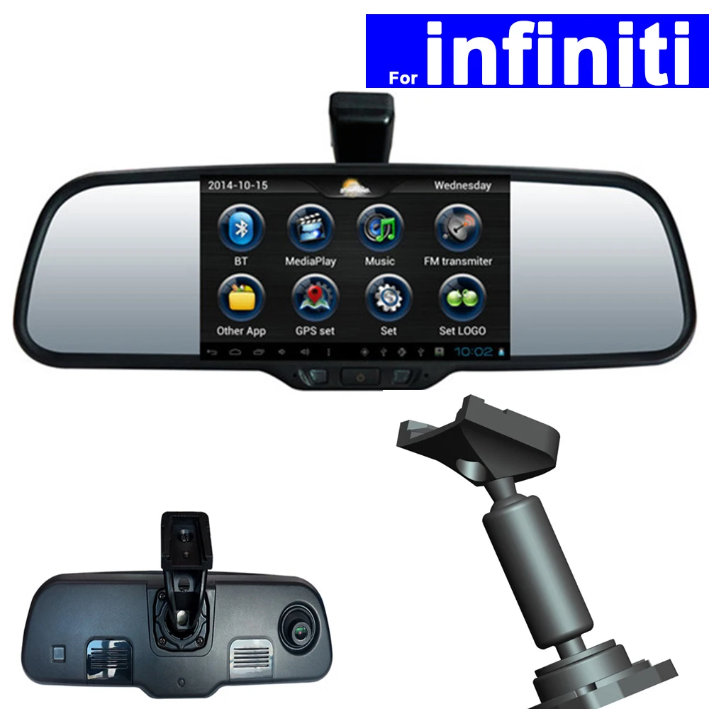 

5 inch Android Car Rear View Mirror DVR GPS Navi for infiniti ESQ QX80 QX60 JX35 Q50 Q50L Touch Screen Auto Monitor Bluetooth