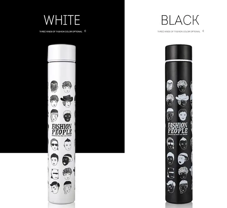 white & black