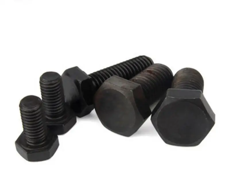 M4 M5 M6 External Hex Head Carbon Steel Black Screws high tensile bolts Machine Qty 10 | Обустройство дома