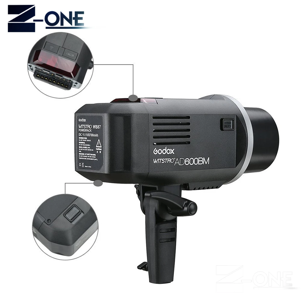 Godox AD600BM Bowen mount GN87 2 4G внешняя вспышка стробоскопический монолайт W/X1T F Flash