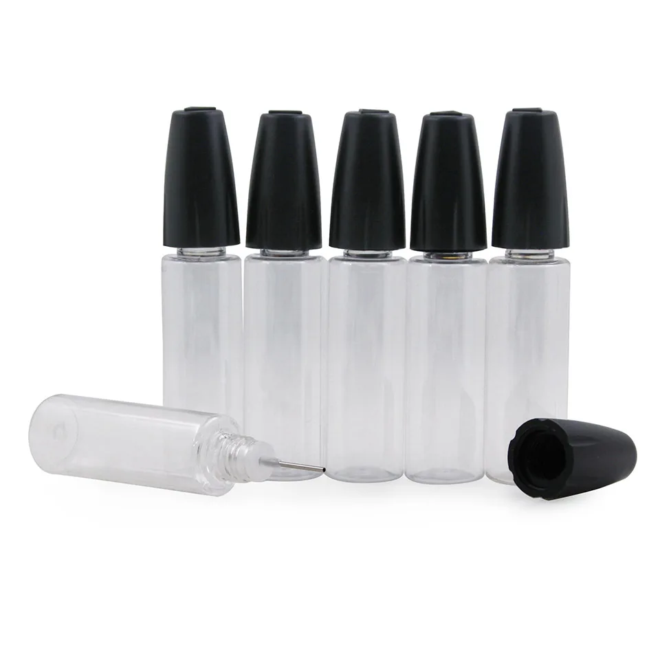 

6pcs Veeape 15ml Empty Plastic Dropper bottle with needle tips childproof cap for E liquid E juice Refillable Bottles