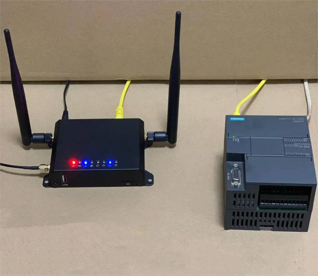 4 портовый модуль шлюза Ethernet/4G для удаленного ПЛК HMI Siemens mitsubishi schneider AB Delta Xinje Omron LAN